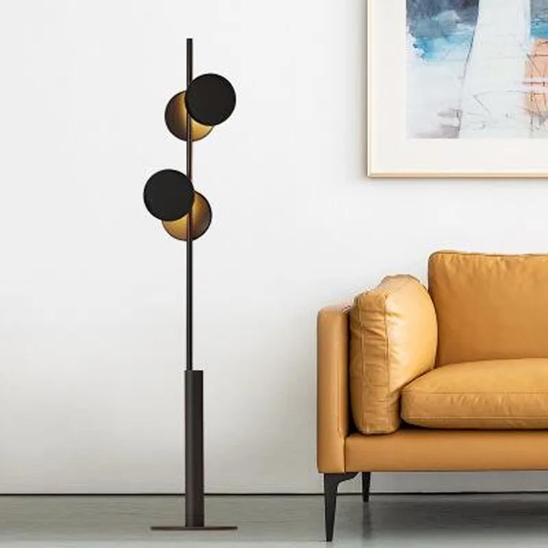 

Iron Black Floor Lamp 160CM Simple Design Led Stand Lights For Living Room Bedroom Warm Lights Modern Led High Floor Lights