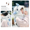 Cartoon Shark Ski Helmet Cover Winter Warm Comfortable Soft Fleece Skiing Head Warmer Cute Ski Helmet Hood Neck Warmer 5