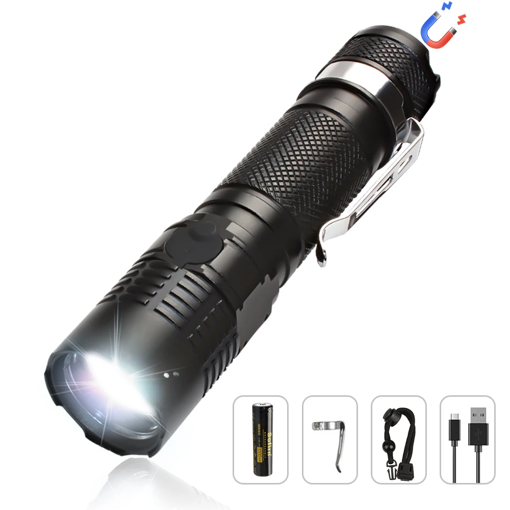 Rechargeable Edc Flashlight | Light Led Flashlight | Portable Flashlight -  Flashlights & Torches - Aliexpress