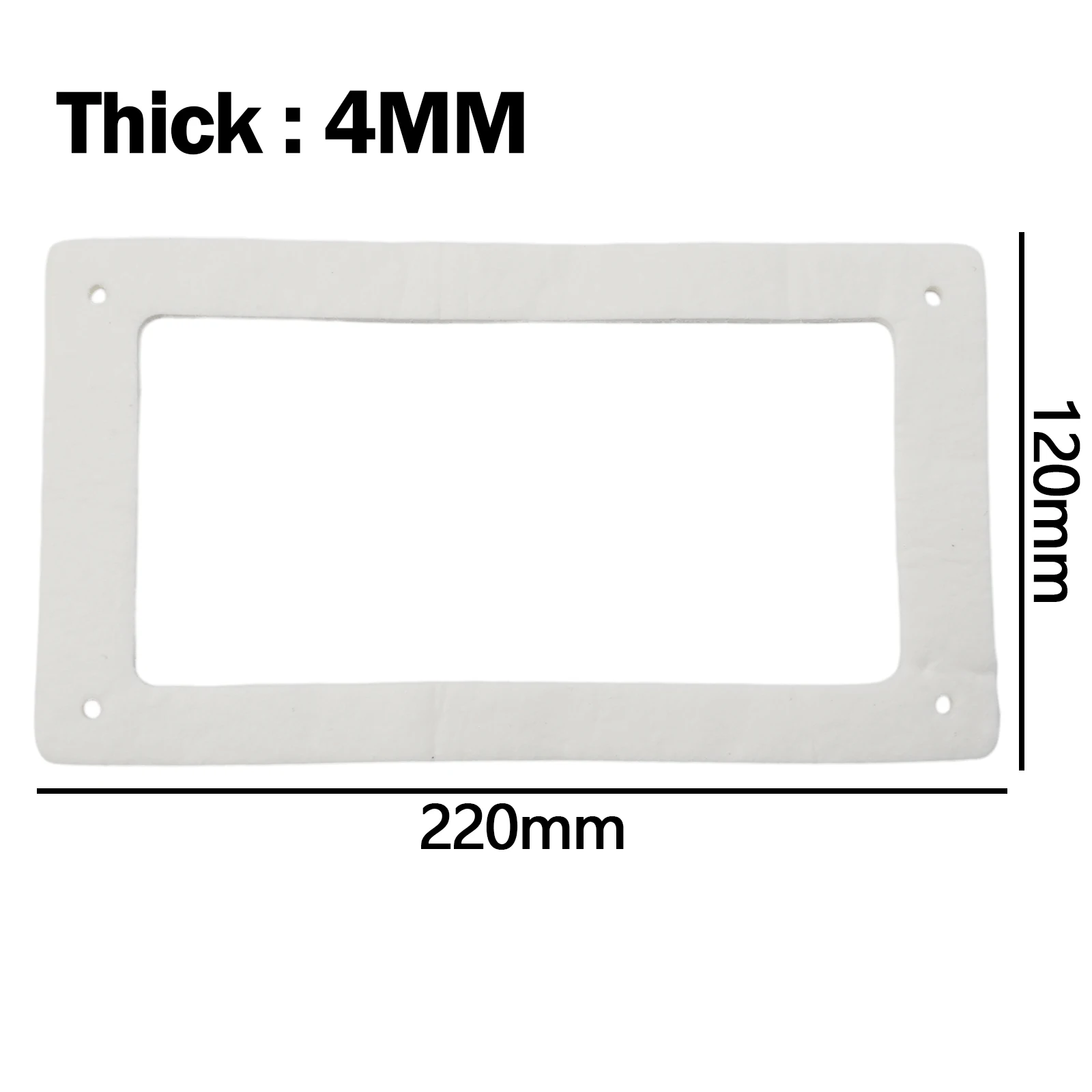 Ceramic Fiber Seal For MCZ Inspection Flap-220 X 120 X 4 Mm For Home Fireplaces Stoves Heat-resistant Energy Efficiency