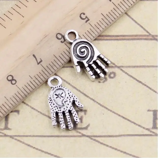 

20pcs 18x1 0mm из тибетского серебряного сплава Charm ручная фотография EF3908