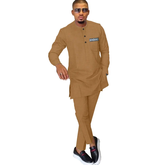 Olamide Long Sleeve Dashiki Outfit - Image 5