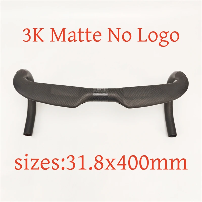 Carbon Fiber Aerodynamic Bicycle Handlebars - Lightweight & Reinforced Design with Internal Routing