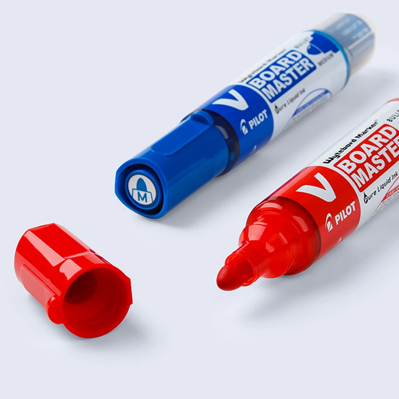 Pilot Whiteboard Pen 2.3mm Marker Erasable Refillable Liquid Ink School / Office Accessories Drawing Supplies Student Stationery white marker pens pen marker marker pens whiteboard pens dry erase markers