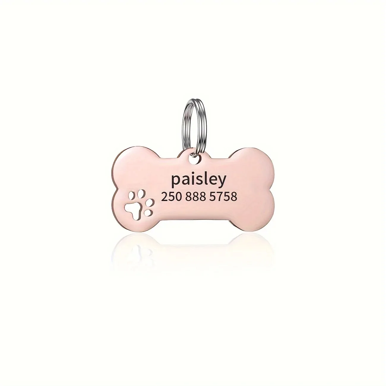 Personalized Engraved High Quality Dog Cat Tags with Name and thumbnail 2