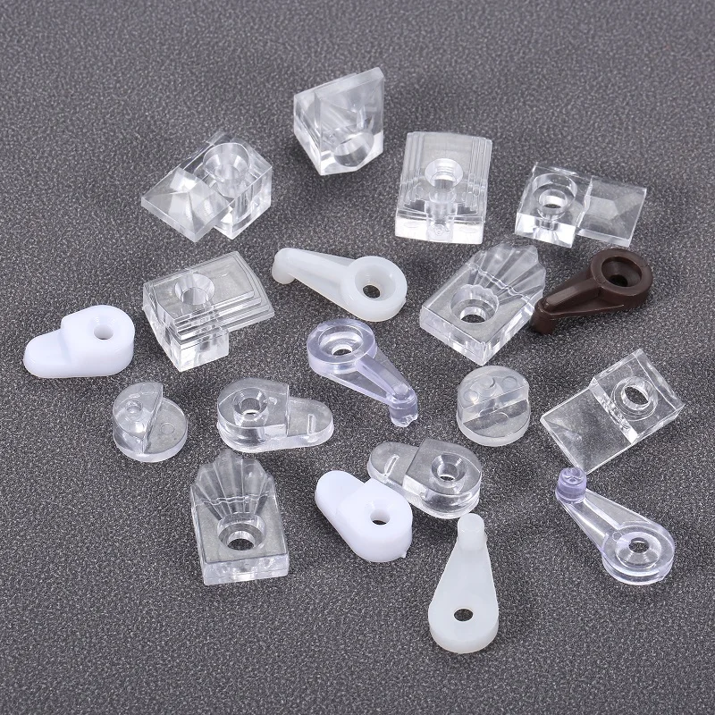 Kit di 50 clip di fissaggio per vetro, clip in plastica da 25 mm
