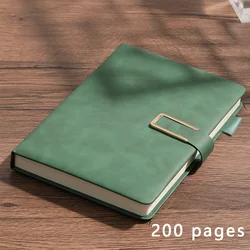 Customized Vintage A5 Leather Journal with Soft Cover for Professional and Academic Use (Green - 200pages)