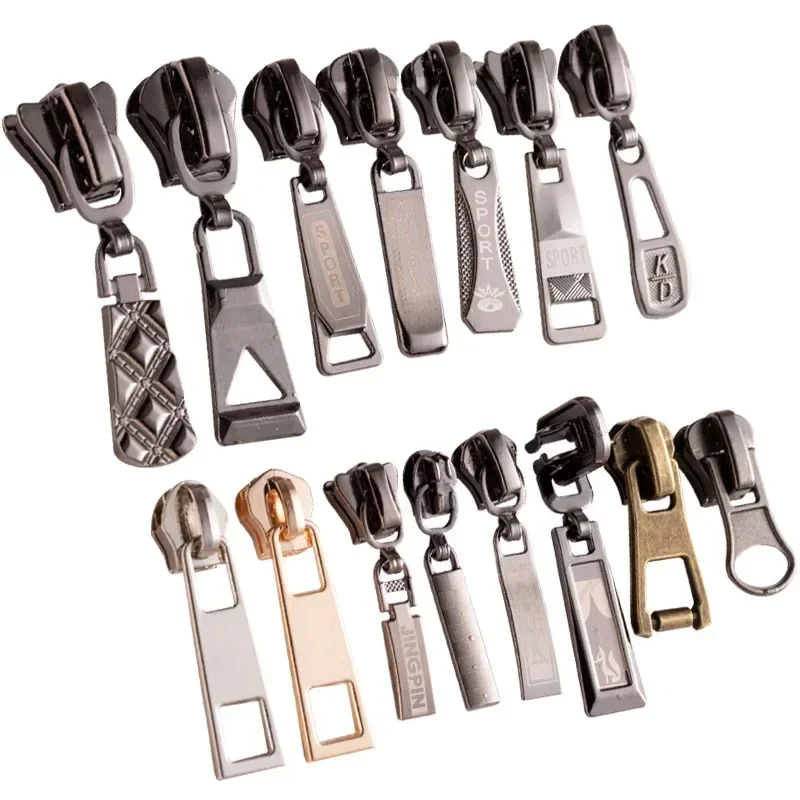 5pcs 5#8# Resin Zipper Head Auto Lock For Resin Zippers Slider Zip Repari Kit DIY Bags Garment Sewing Accessories zipper repair kit zipper heads zipper accessories
