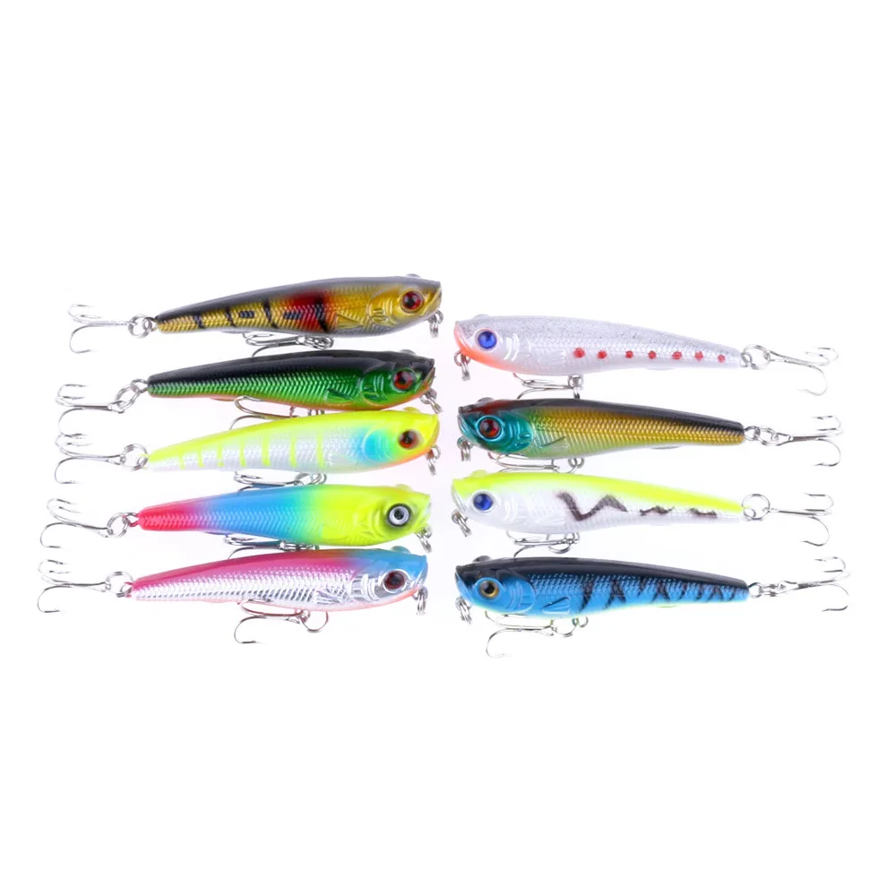 

Luya Bionic Fake Bait 7CM-6.7G Colored Water Surface Pencil Bait Long-throw Sea Fishing Plastic Hard Bait