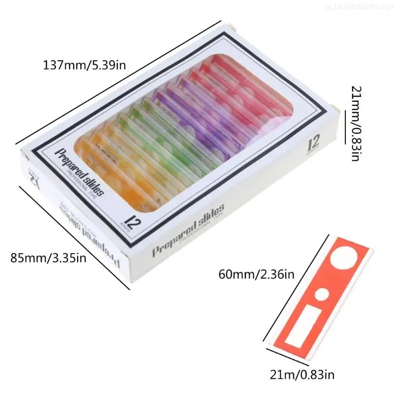 Plastic Prepared Microscope Slides Insect Biological Specimens Animal Plant Sample for Kids Science Educational Supplies F1FB