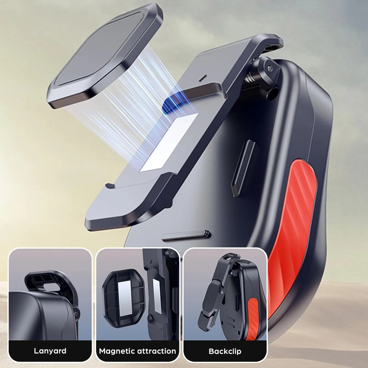 Mini Wearable Bluetooth Speaker IPX5 Waterproof Shocking Bass Soundbar Music Box Handsfree Call MP3 Player Magnetic Backclip