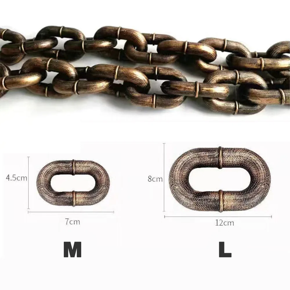 Funny Huge Dog Leash Simulation Iron Chain For Small Dogs Cats Halloween Plastic Puppy Traction Chain Dog Leads Things For Pets