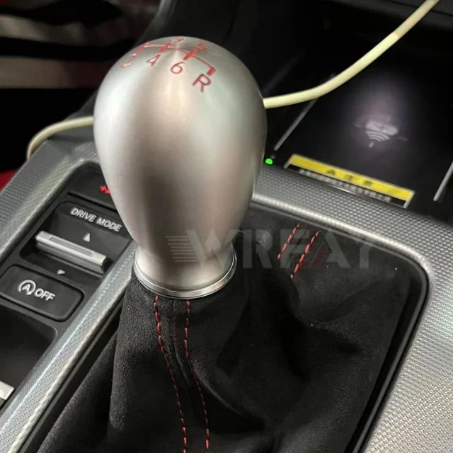 ☆ホンダシビック FK8 タイプ R☆ 純正シフトノブ 新車取外品 自動車部品 レザー 5 6速ギアシフトノブ 用ホンダシビックタイプR FK8