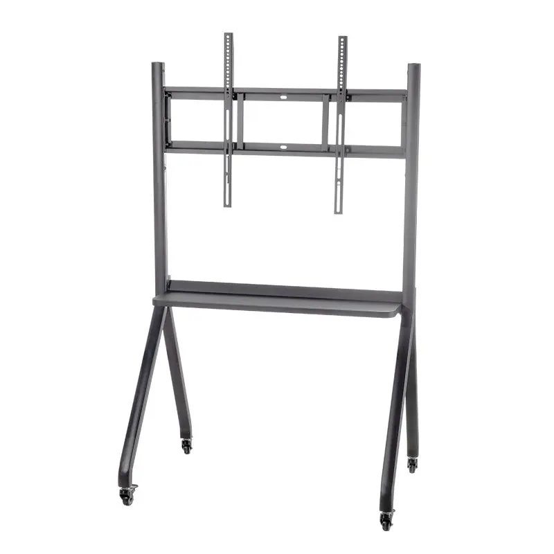 UNCUCO Adjustable TV Monitor Stand Floor With Wheels For 55-75 Inch Screen