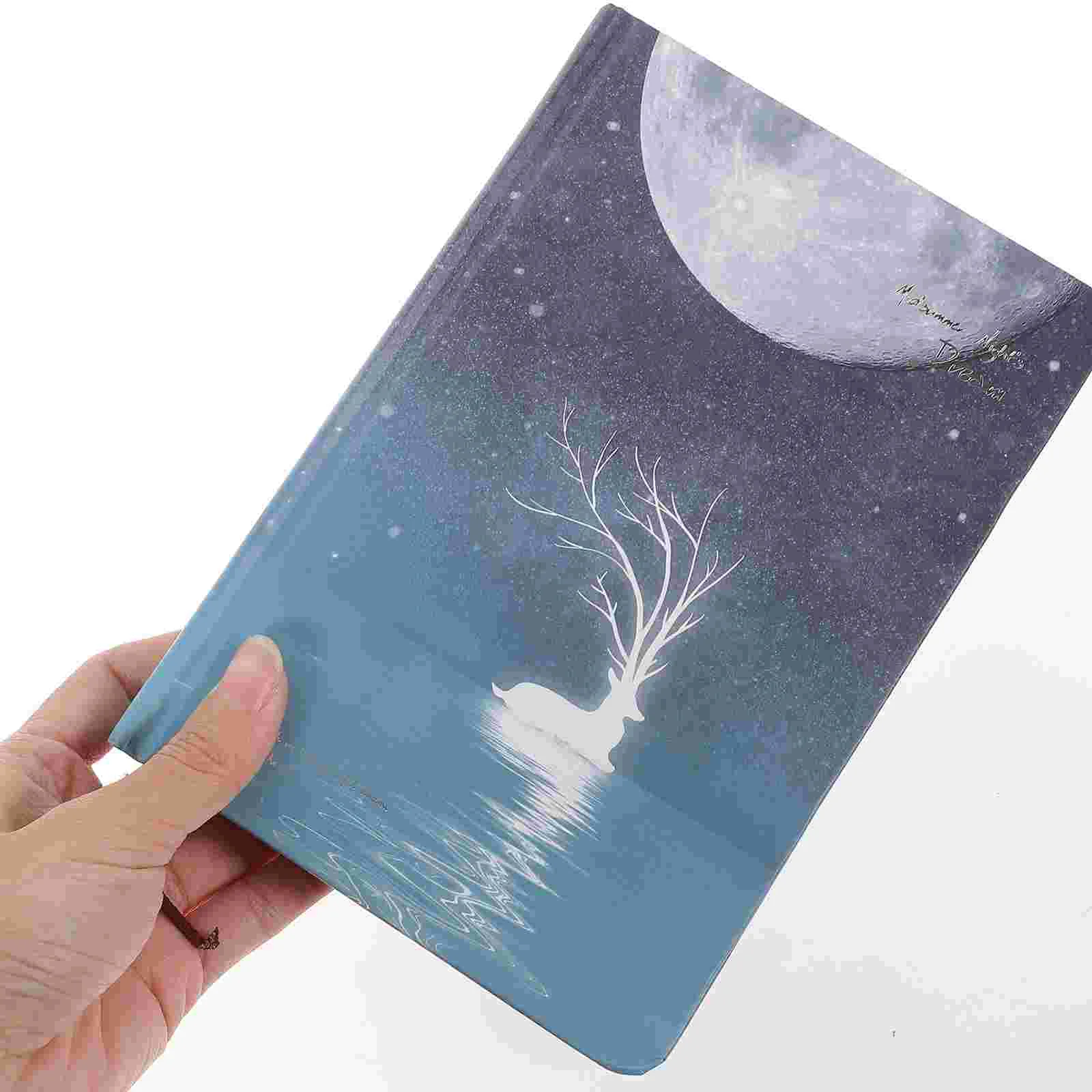 

A5 Notebook Elk Color Page Diary Students Stationery Hardcover Creative Books The
