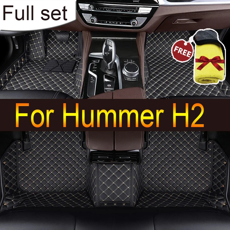 

Car Floor Mats For Hummer H2 2008 Custom Auto Foot Pads Automobile Carpet Cover Interior Accessories