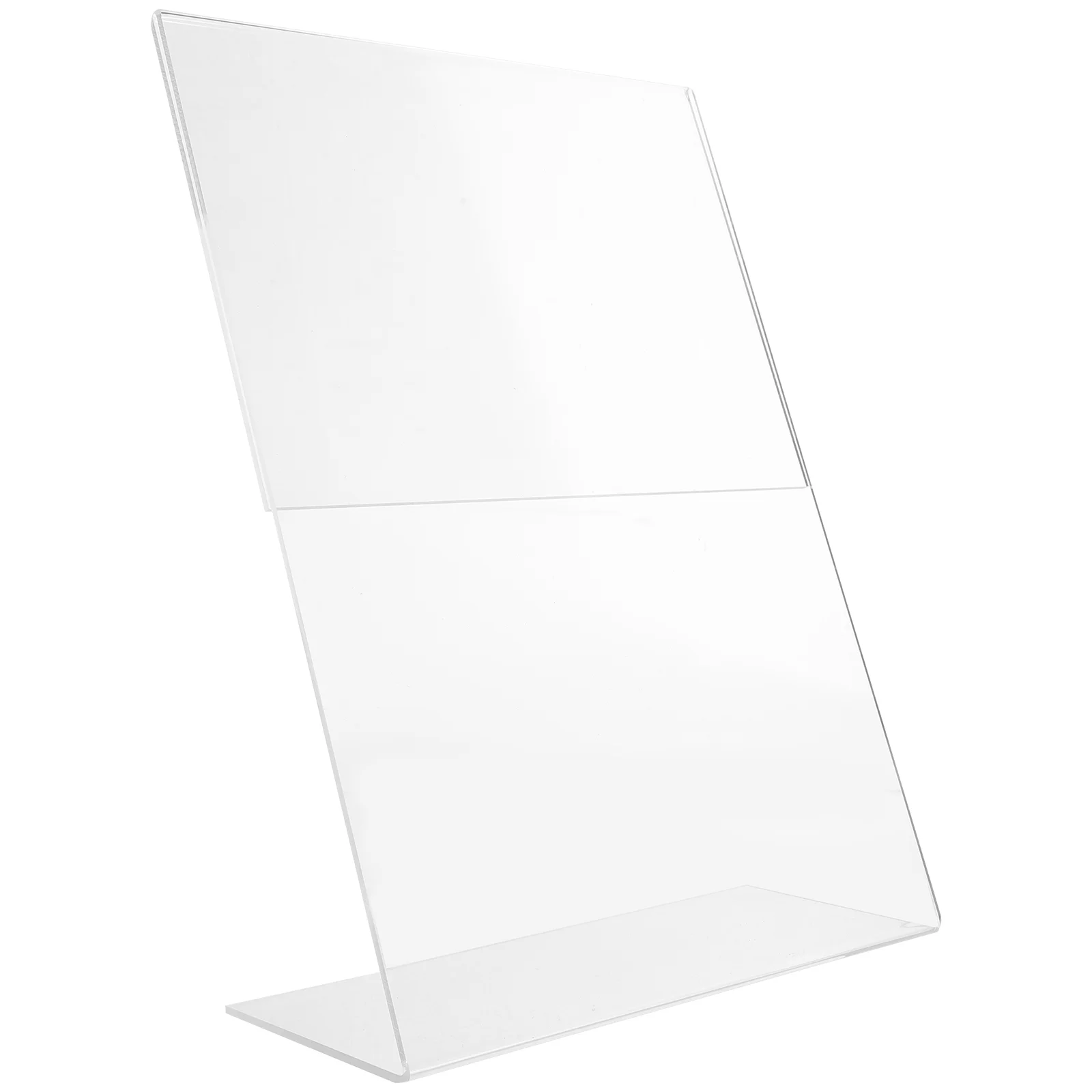 

Display Board Shelves Vertical Slanted Back Acrylic Desktop Menu Storage Rack