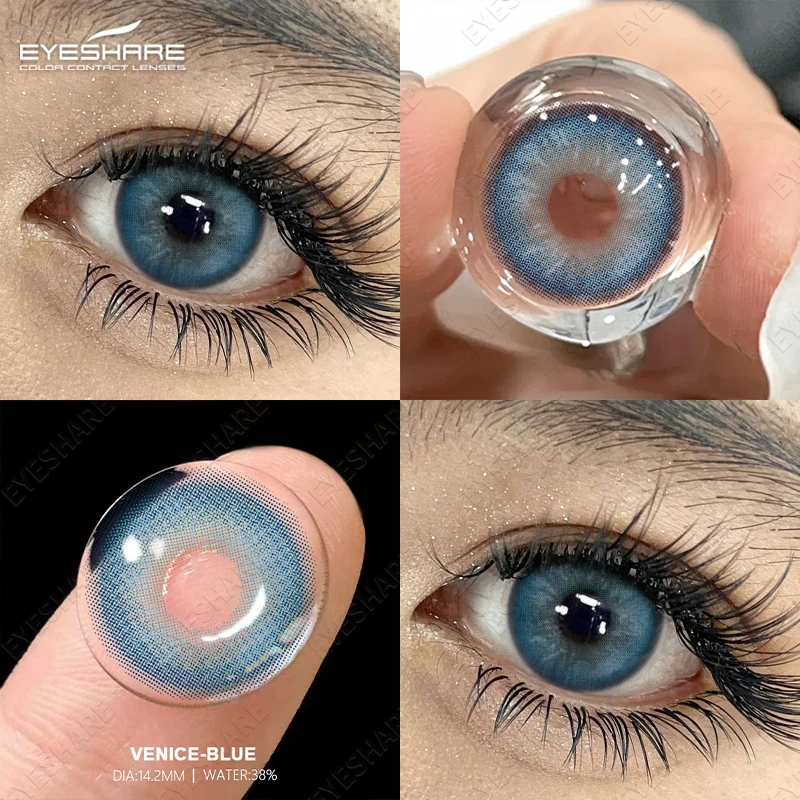 AMARA 1 Pair Colored Contact Lenses for Eyes Blue Lenses Lenses Gray Lenses Green Eye Natural Lenses Fashion Lenses Beauty