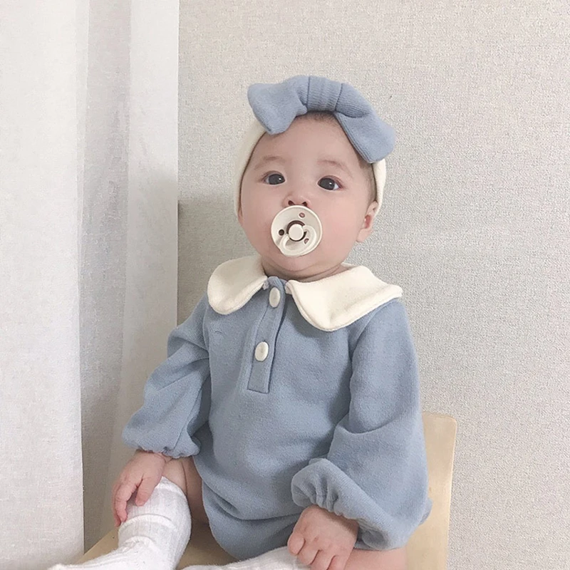 Baby Bodysuits with Hairband for Newborns and Toddlers