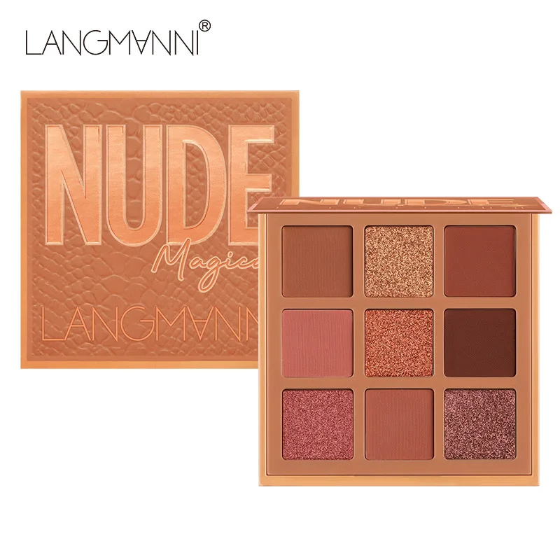 9-Color Eyeshadow Palette Shimmer & Matte Long-Lasting No Fallout Highly Pigmented, Smooth, Blendable Ideal for Day & Night look 6