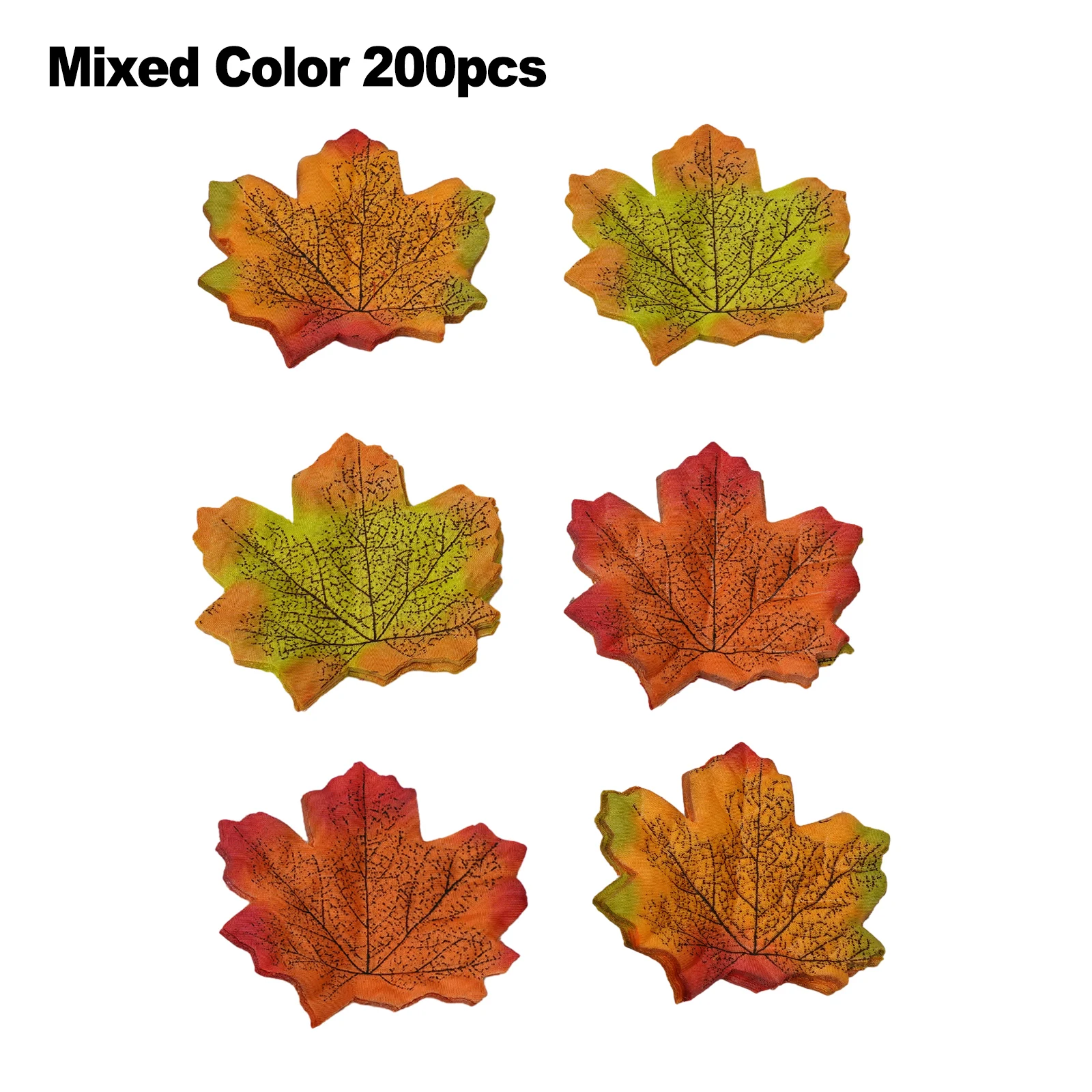 100/200pcs Herbst Ahornblatt fallen gefälschte Seiden blätter Handwerk Hochzeits feier Dekor für zu Hause Hochzeits feier Weihnachts dekoration 8*8cm – Detail 35