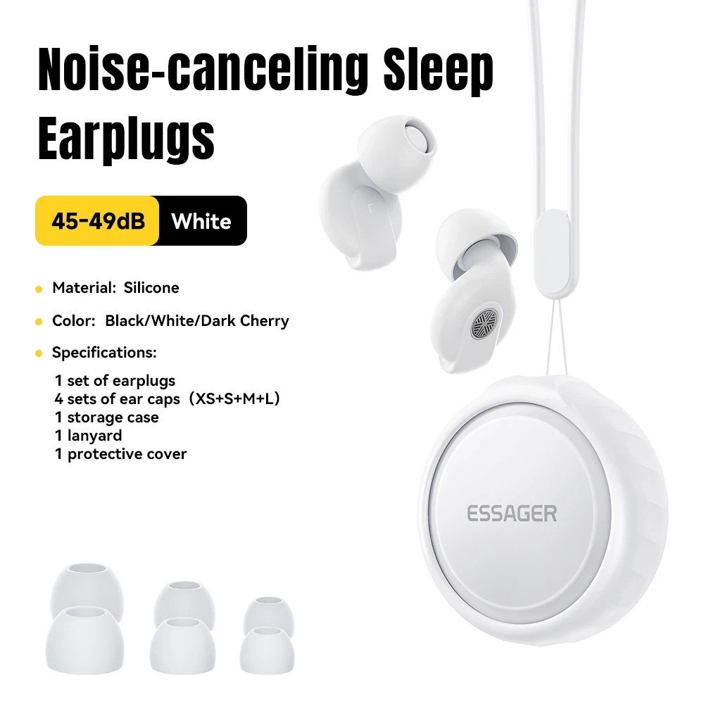 Premium Noise-Canceling Silicone Sleep Earplugs for Enhanced Comfort and Protection