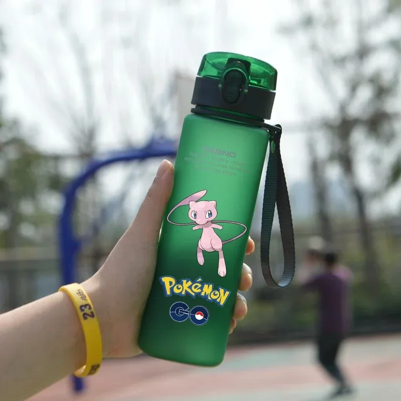 

560ML Portable Cartoon Water Cup Charizard Mewtwo Snorlax Pokemon Plastic Adult Outdoor Large Capacity Sports Water Bottle Gifts