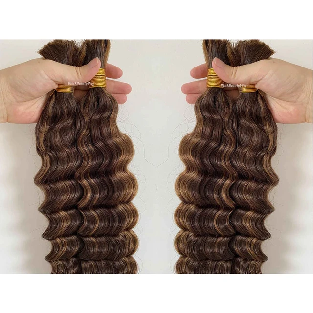 Loose Curly Human Braiding Hair No Weft Extension Microloc Extensions Human  Hair Bulk Hair Braids For Women Brazilian Curly Hair