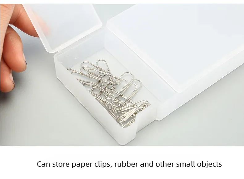 Plastic Pencil Case Pen Box Kids Gift Office School Supplies stationery Materials Cute Kawaii Transparent