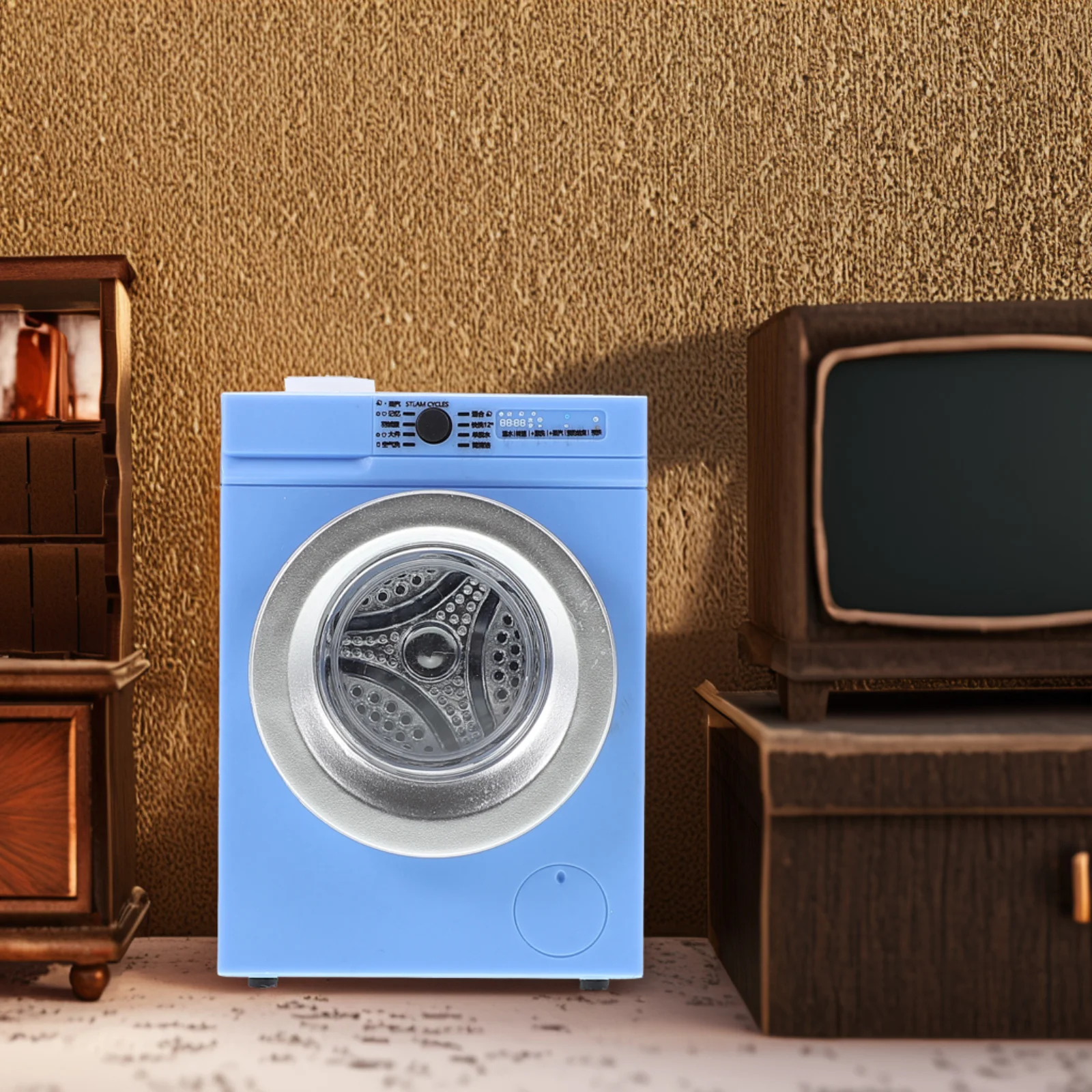 Washing Machine Model Simulation Mini Dollhouse Washer Baby Toy Miniature Stuff Small