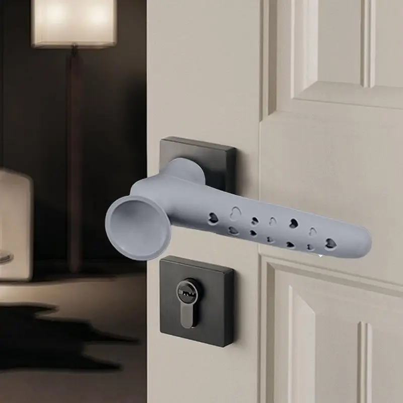 Silicone door handle cover Anti-Collision Door Knob Handle Protector For flat square door handle Anti-static safety door handle