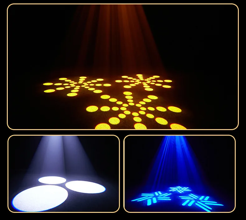 Disco Bee Eye's LED 150w Colorful Trigeminal Pattern Lights Gobo Moving Head Lig