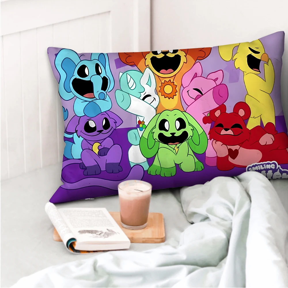 60x40cmSmilingCrittersRectanglePillowcasesGamePillowCoversAnime