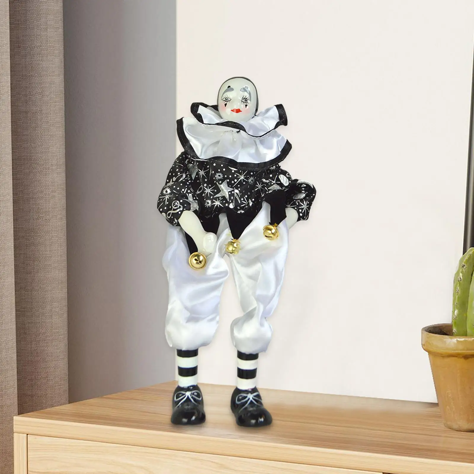 磁器のピエロ人形,アンティークスタイル,パーティーアクセサリー