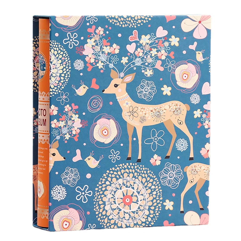 

Family Photo Album 200 Sheets 6X4” / 10X15cm Plug-in White Inner Album for Wedding Album Travel Photo Album