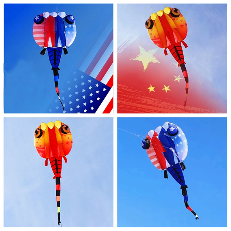 

free shipping large tadpole kite for adults soft kites outdoor toys flying jellyfish trilobites kites factory garden games Eagle