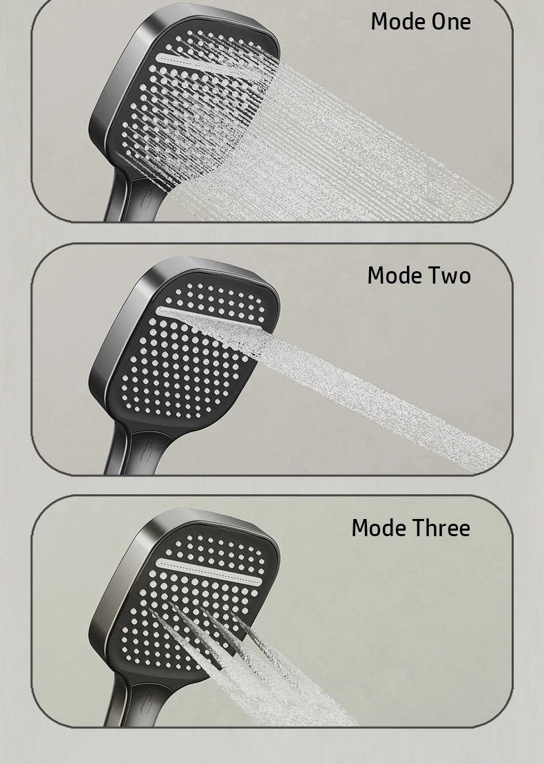 Description Picture 4 of itemLED Digital Atmosphere Shower Faucet Bathroom Hot Cold Mixer Bath Shower Set System Bathtub Wall Mount SPA Rain Fall Faucets Tap