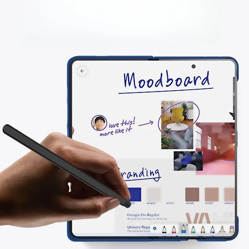 Multi-Color Ultra-Thin Matte Case with Pen Slot & Touch Pen - Shockproof Hard Cover and Tempered Film