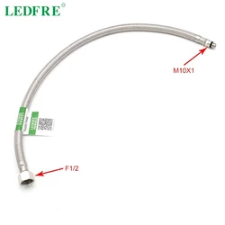 LEDFRE G1/2*M10*1 Kitchen Faucet Pex Tube 304 Stainless Steel Braided Flexible Plumbing Pipe Water Supply Hose LF15503
