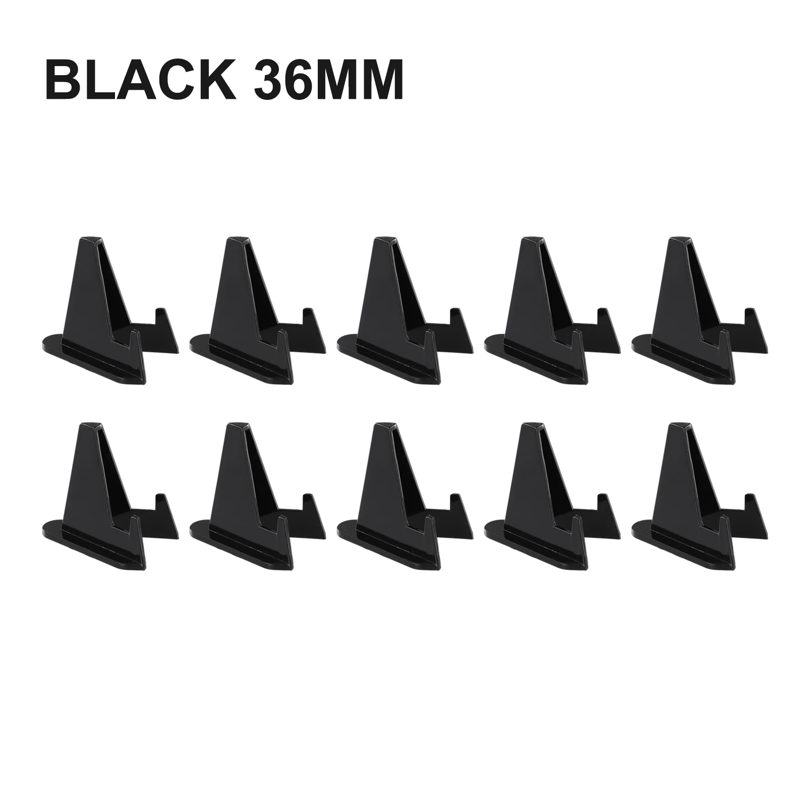 10pcs Black Acrylic Coin Display Stand Holders Small Easel Rack Card Commemorative Challenge Coin Capsule Holder Support 3