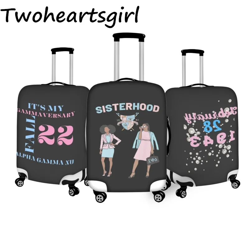 

Twoheartsgirl Suitcase Covers Protector Gamma Phi Delta Luggage Cover Zipper Dustproof Fits 18-32 Inch Trolley Case Accessory