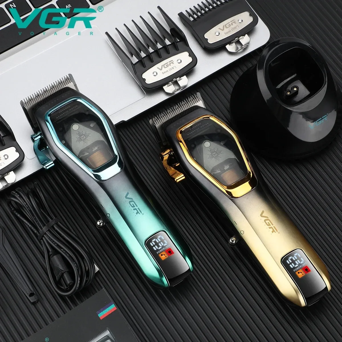 VGR Hair Trimmer Adjustable Haircut Machine Professional Barber Clipper Electric Trimmer Rechargeable Hair for Men V-674