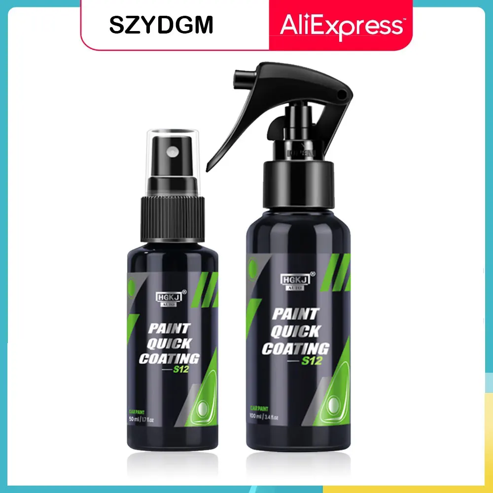 Car Coating Spray Car Coating Agent HGKJ S12 Car Paint Quick Nano Ceramic Coating Body Polish Hydrophobic Spray Liquid Ceramics Glass Panel Polish for Cars Cleaning