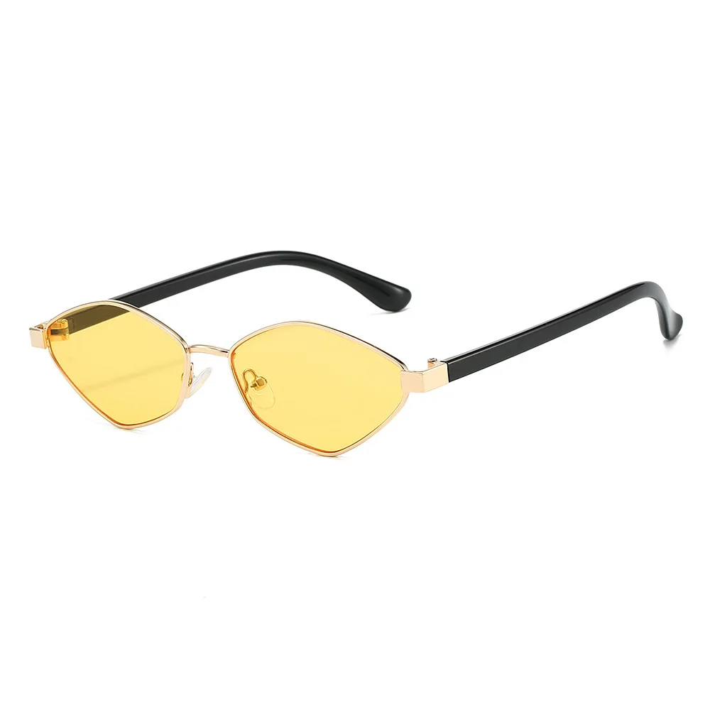 Occhiali da sole poligonali piccoli stretti da donna 2025 Nuova