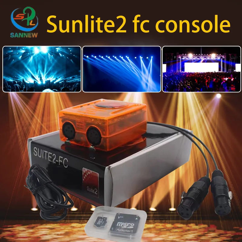 Sunlite Suite 2 FC 1536 채널 DMX512 무대 조명 컨트롤러 소프트웨어, DJ 디스코 조명 장비 컨트롤 박스