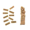 54pcs Ice Breaker Questions Tumbling Tower Game, Wooden Stacking Tower Games, For Team Party & Family Game Night 2