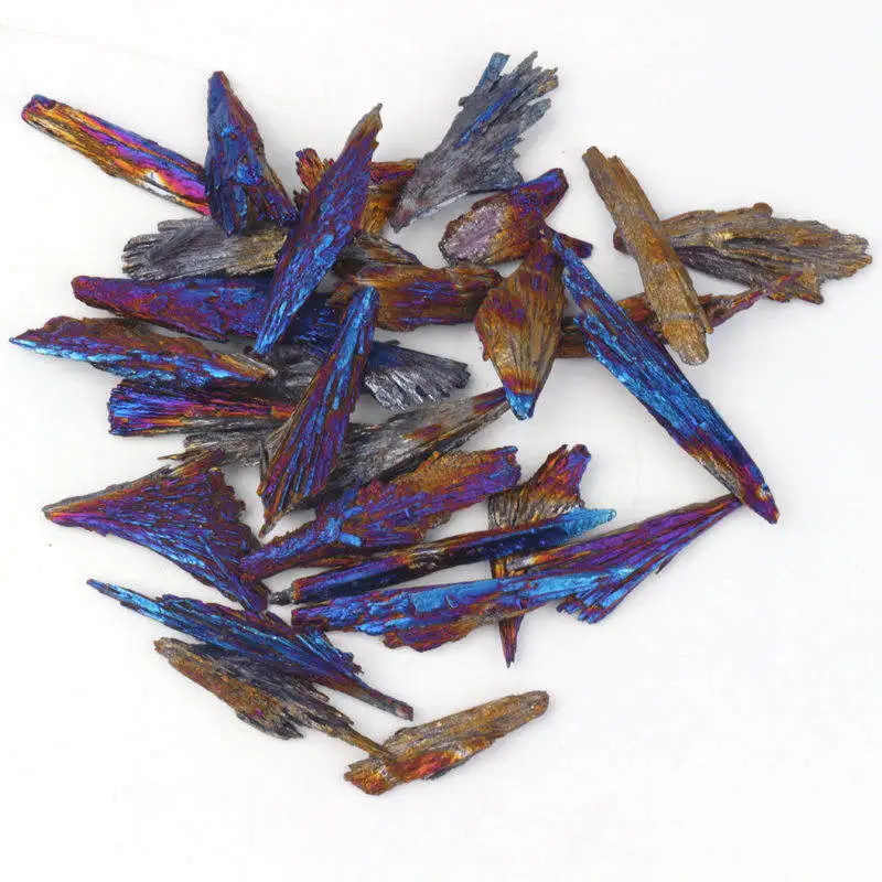 5-10g Raw Natural Rainbow Kyanite Titanium Quartz Crystal Cluster VUG Peacock Feather Mineral Specimen Healing Stone Home Decor 4