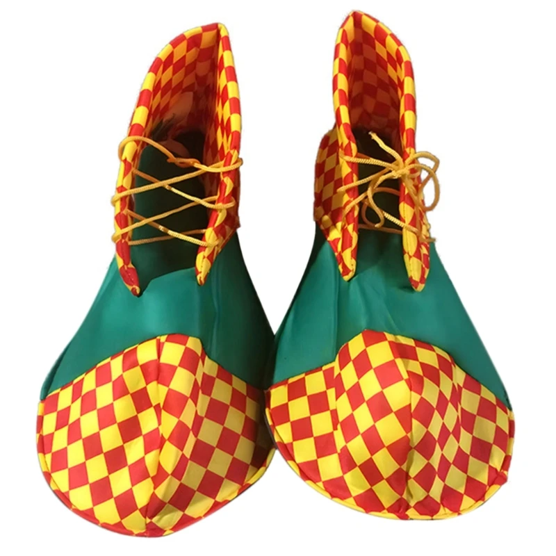 652F Adults Clown Dress Up Accessories for Halloween Parties and Character Impersonation Role Play Rainbow Nose Outfit