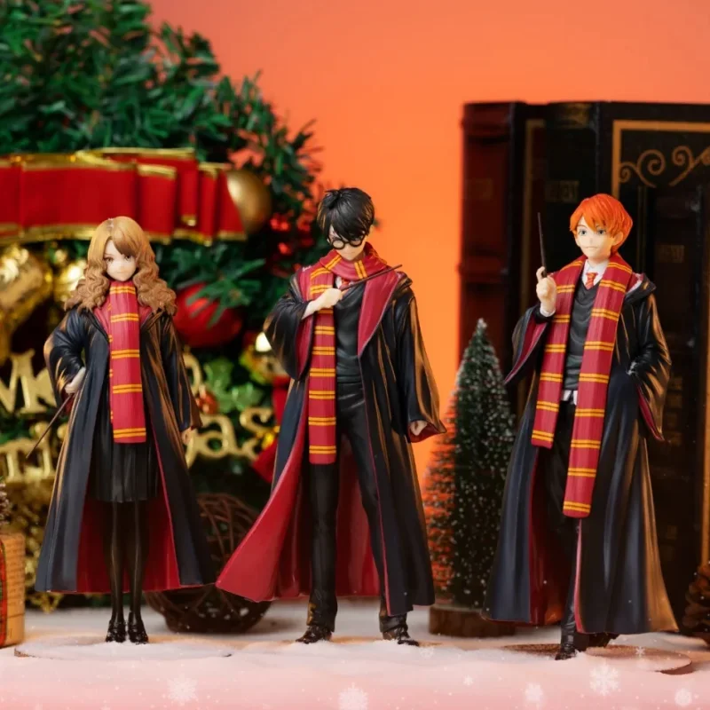 

20cm Harry Potter Series Action Figure Hermione Jean Granger Harry Potter Ron Weasley Model Doll Room Ornaments gift