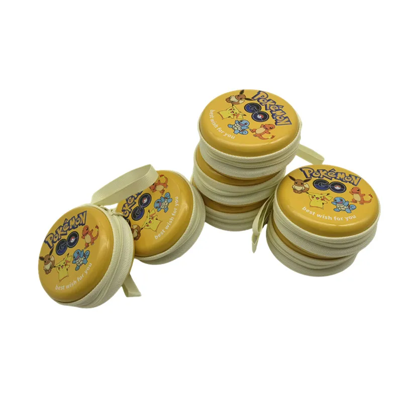 10pcs-1pcs Mini Iron Box Storage Box Coin Metal Candy Storage Anime Pokemon Pikachu Small Iron Party Childrens Gifts